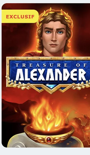 Treasure of Alexander, la machine à sous exclusive d'Alexander Casino développée par le studio Altente